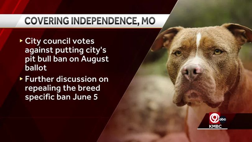 Pit bulls are still banned in towns around Kansas City. These dog lovers  are fighting for a repeal