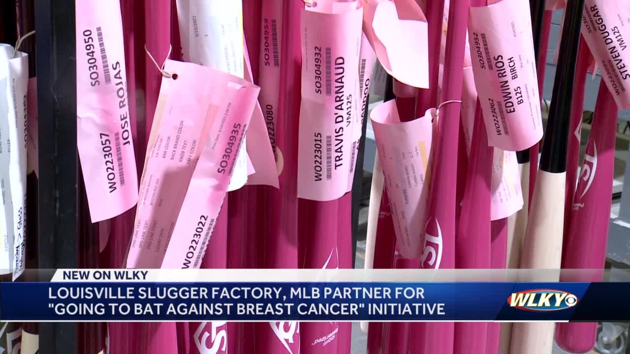 2011 MLB All Star Game Pink Mini Louisville Slugger Souvenir Bat Breast  Cancer