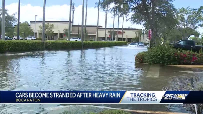 BOCA RATON FLOODING: Major Road Closed Due To High Waters Late Sunday  Afternoon 