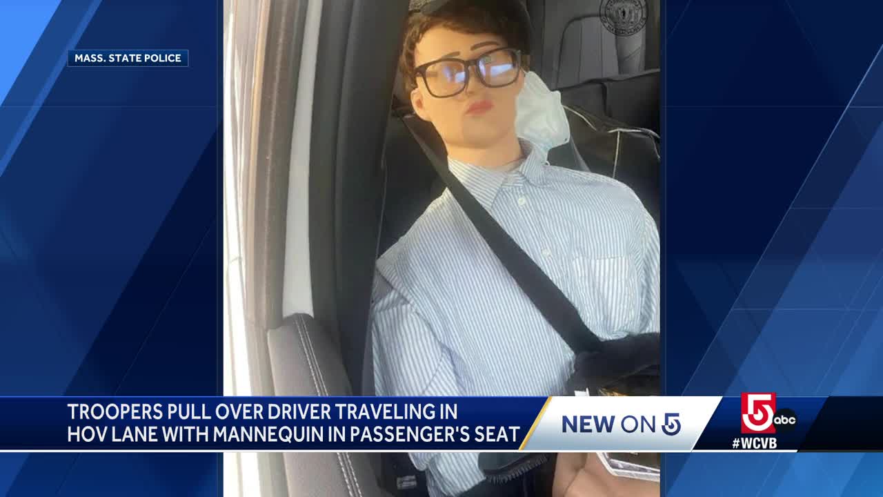 California driver pulled over for using a mannequin in the carpool lane