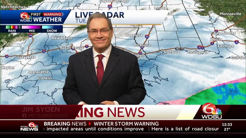 New Orleans weather forecast how much snow how cold will it get