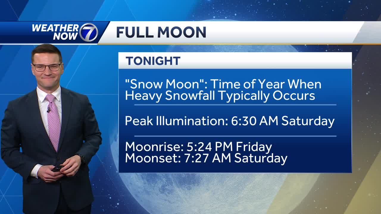February's snow moon will be visible over the weekend, when's the best time to see it