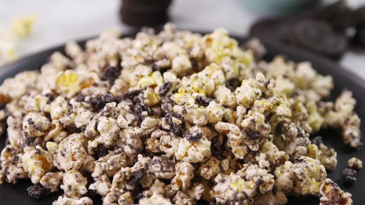 Video player poster image preview for Oreo Popcorn Is The Sweet-Salty Snack Of Your Dreams