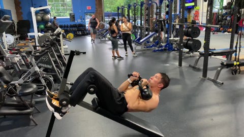 Kettlebell Abs Workout Uses A Decline Bench To Crush Your Core