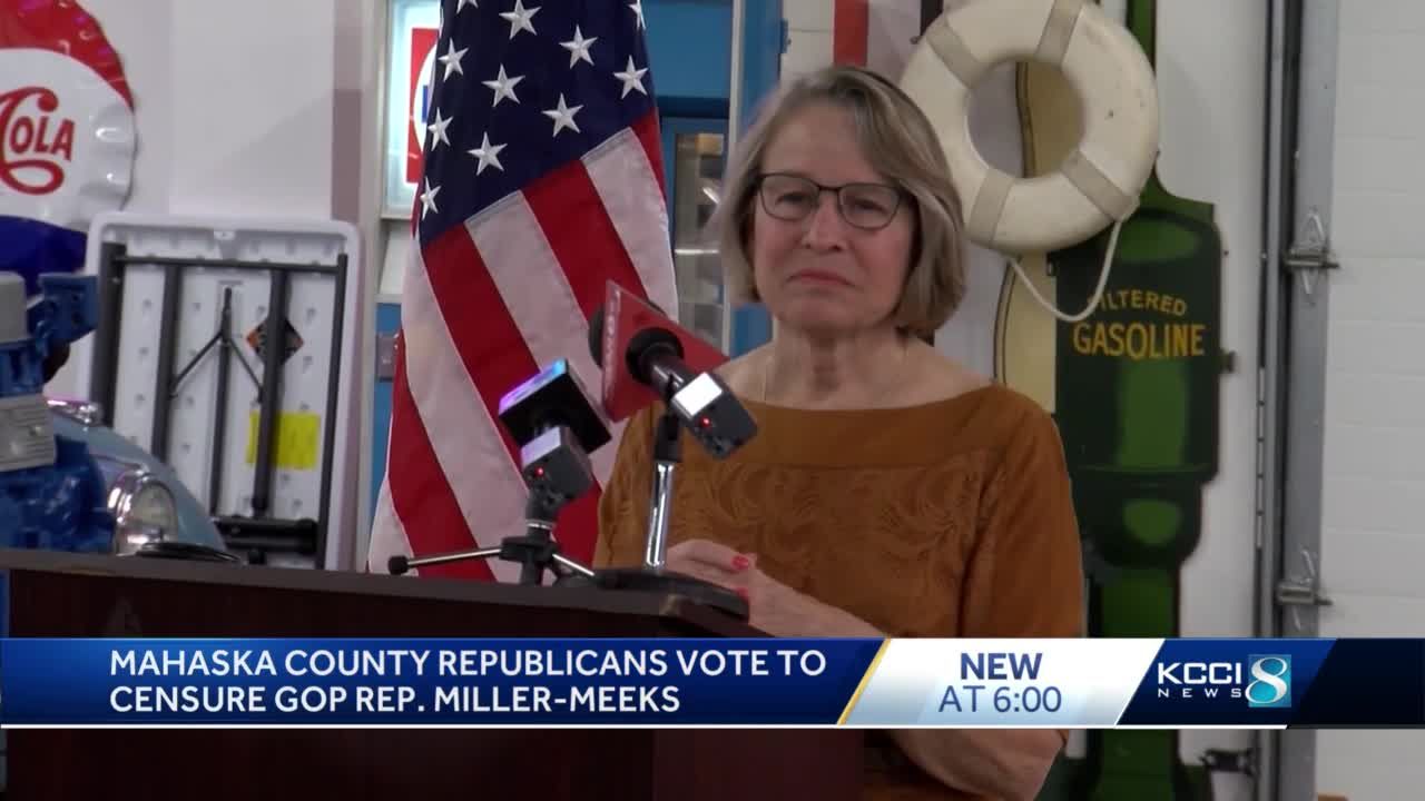 Mahaska County Republicans vote to censure GOP Rep. Miller-Meeks