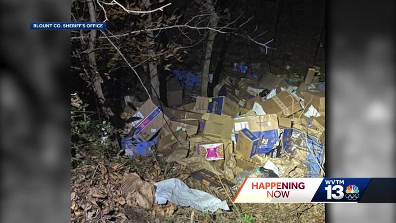fedex driver dumps packages in ravine