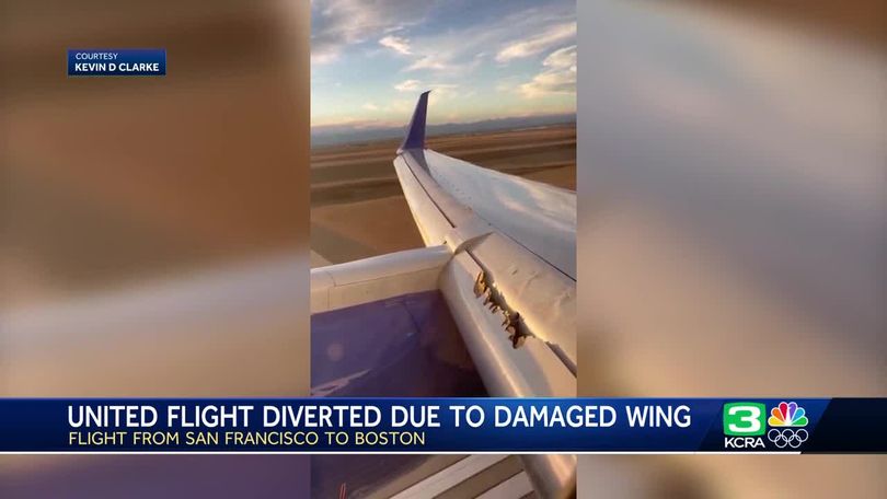 United flight diverted due to damaged wing: 'I was just going to pray