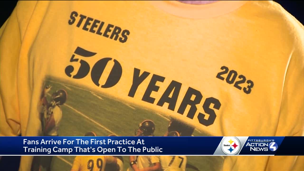 Steelers fans show up early in Latrobe for training camp