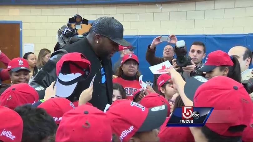 Big Papi shaves Red Sox President's head for charity