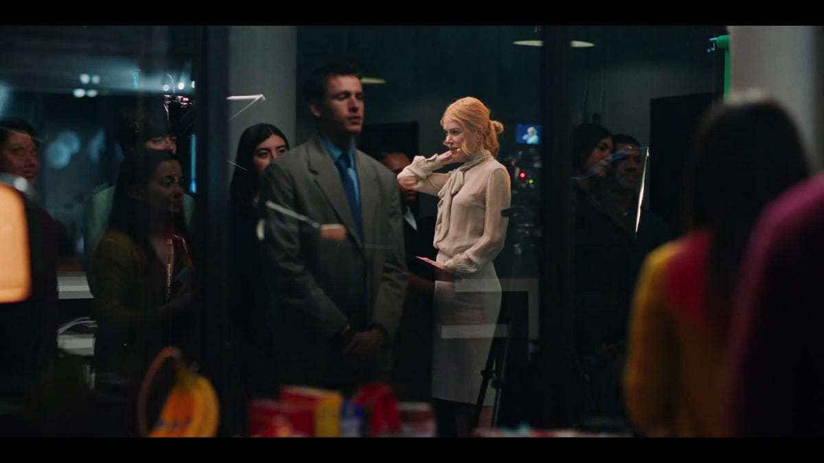 A close interaction between two individuals in a professional setting