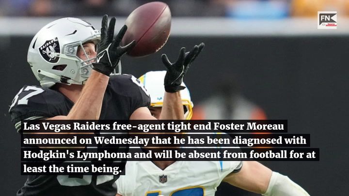 NFL free-agent tight end Foster Moreau says he has cancer