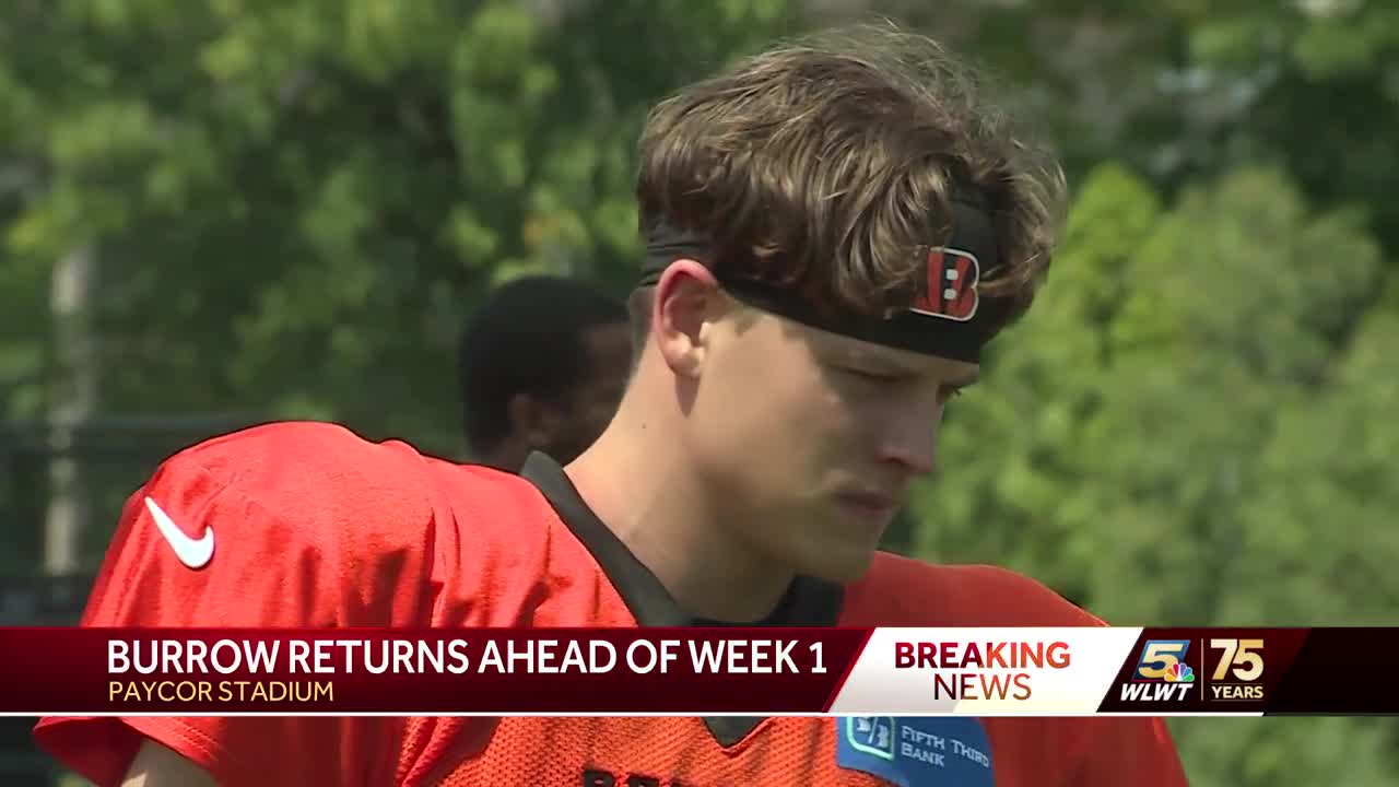 Bengals QB Joe Burrow returns to practice for first time since