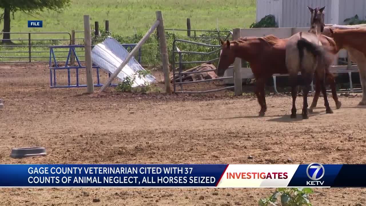 Nebraska authorities cite veterinarian for animal neglect