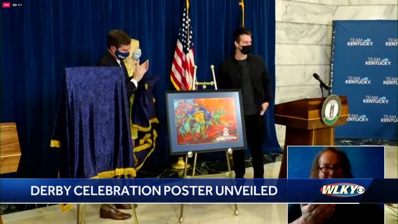 Gov Beshear Unveils Colorful 2021 Kentucky Derby Celebration Poster