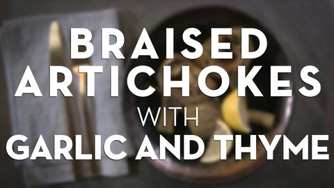 preview for Braised Artichokes With Garlic And Thyme