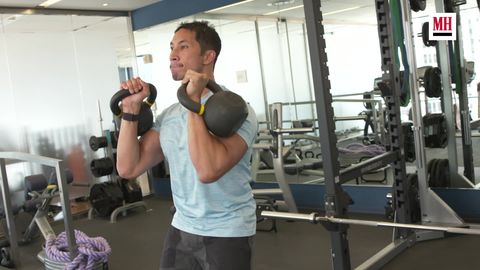 preview for Use the Push Press To Increase Your Shoulder Strength | Men’s Health Muscle