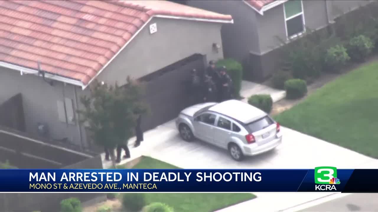 Man arrested on murder charges for deadly shooting in Manteca neighborhood, police say