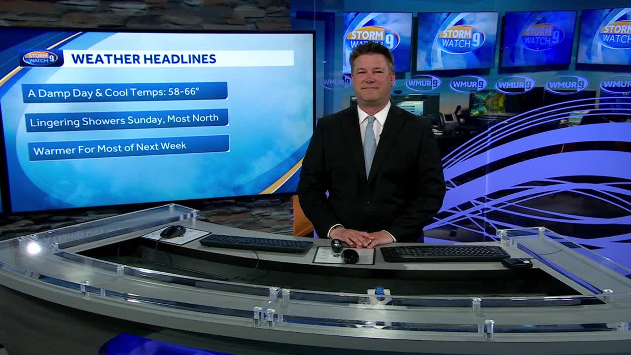 Video: Steady rainfall and thunder chances Saturday