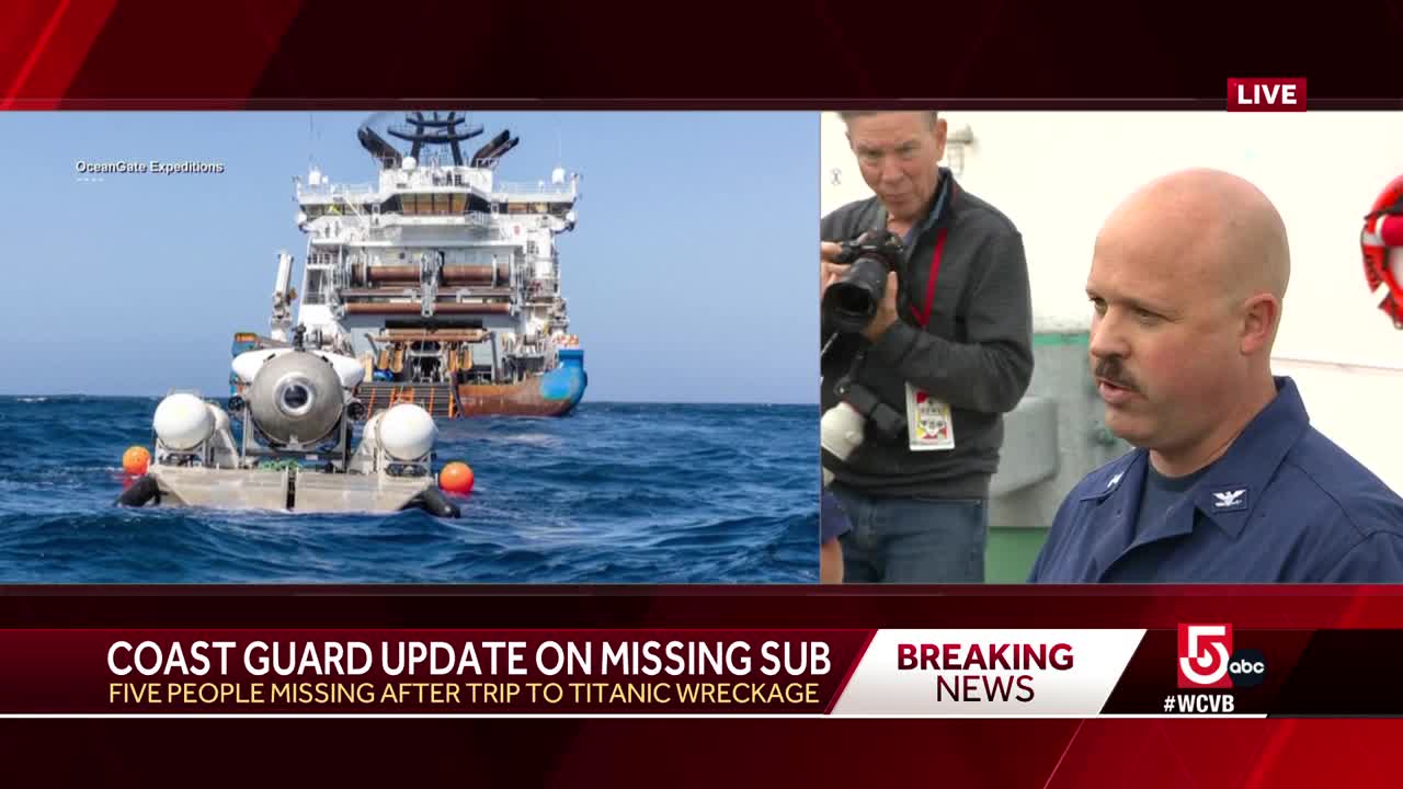 Titanic submarine with five on board missing in bad weather off coast of  Canada