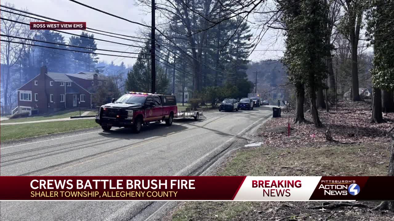 Multiple units respond following large brush fire in Ross, Shaler Townships