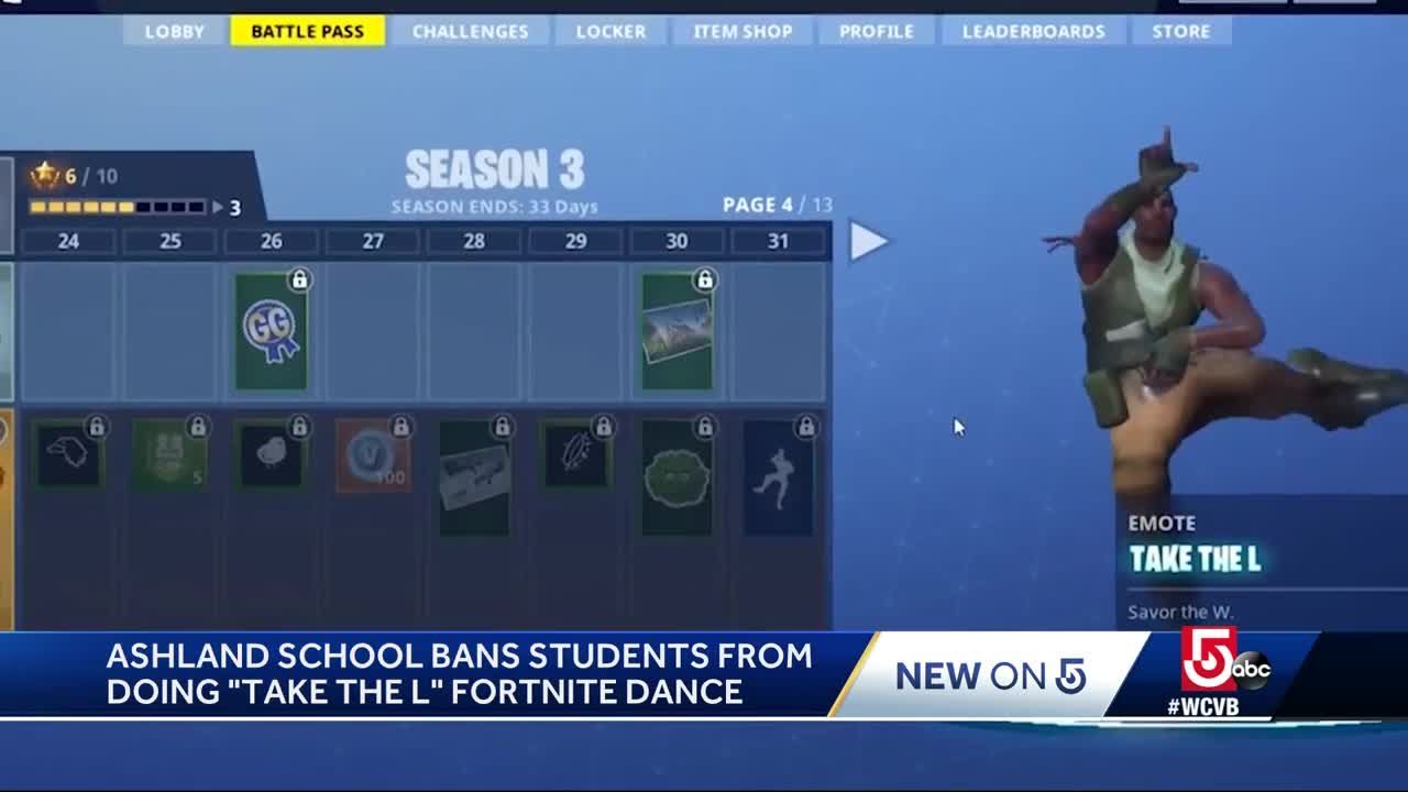 School Bans Take The L Fortnite Dance