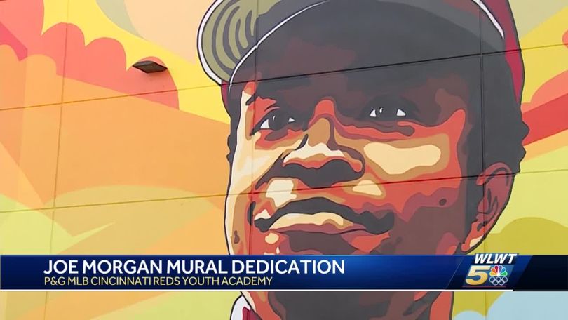 Joe Morgan mural dedicated at Cincinnati Reds Youth Academy