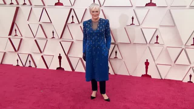 preview for Glenn Close arrives at the Oscars 2021