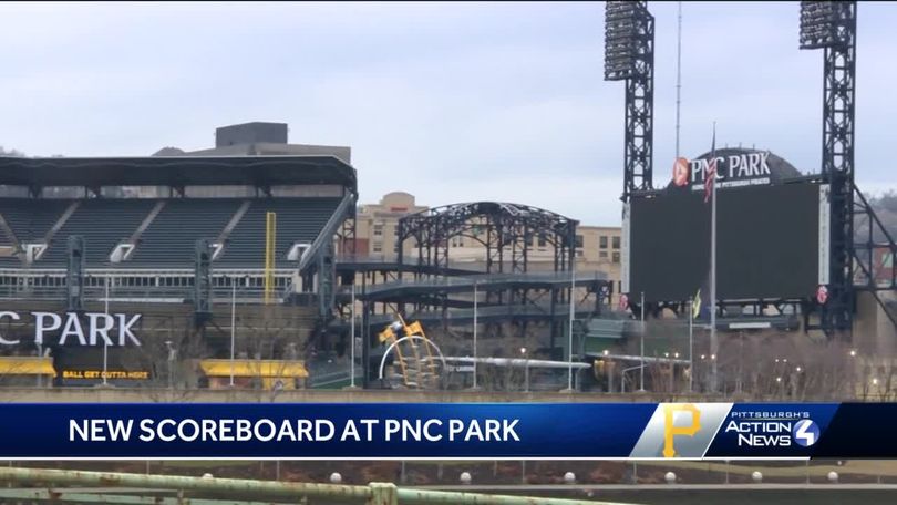 PNC Park: New scoreboard at Pittsburgh Pirates ballpark