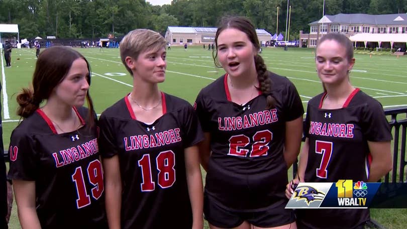 Photos: FCPS Girls Flag Football Players at Ravens' Practice Facility, High School Sports