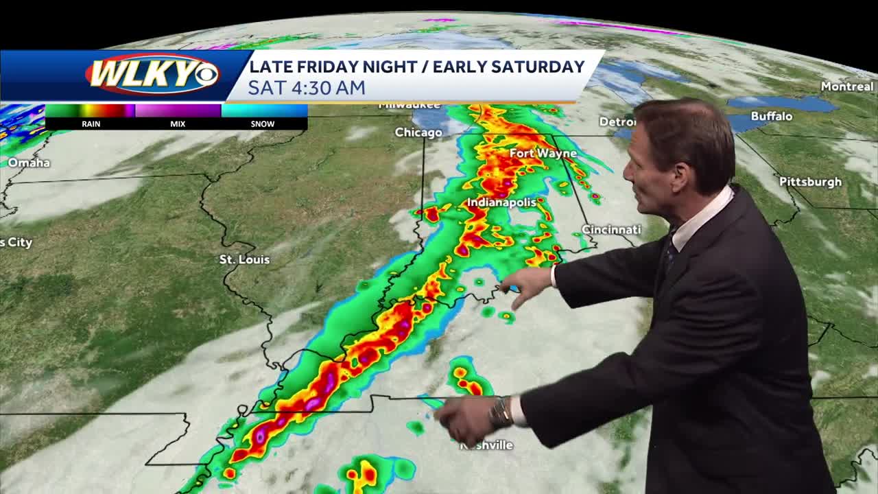 Storms arrive late tonight and Saturday afternoon