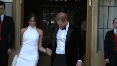 preview for The Duke and Duchess of Sussex leave for their wedding reception