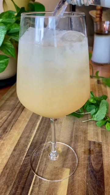 Apple & Coconut Spritz Mocktail