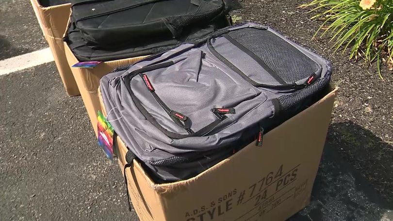 Salvation Army gives away hundreds of free backpacks in Waltham - CBS Boston