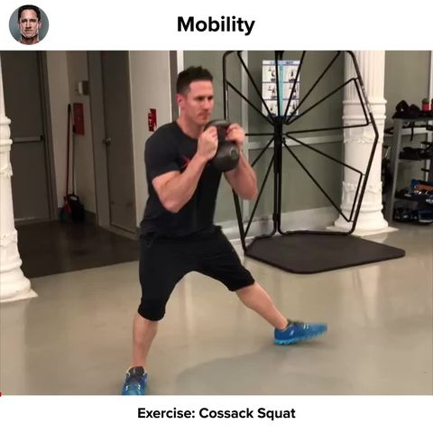 preview for Superhero Fit Workout Move of the Day: Cossack Squat