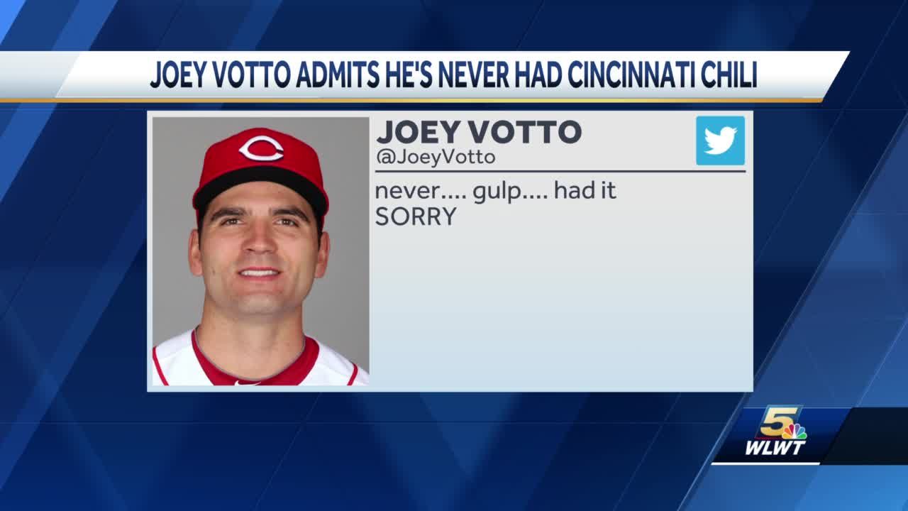 Unacceptable!': Joey Votto admits he's never had Cincinnati chili