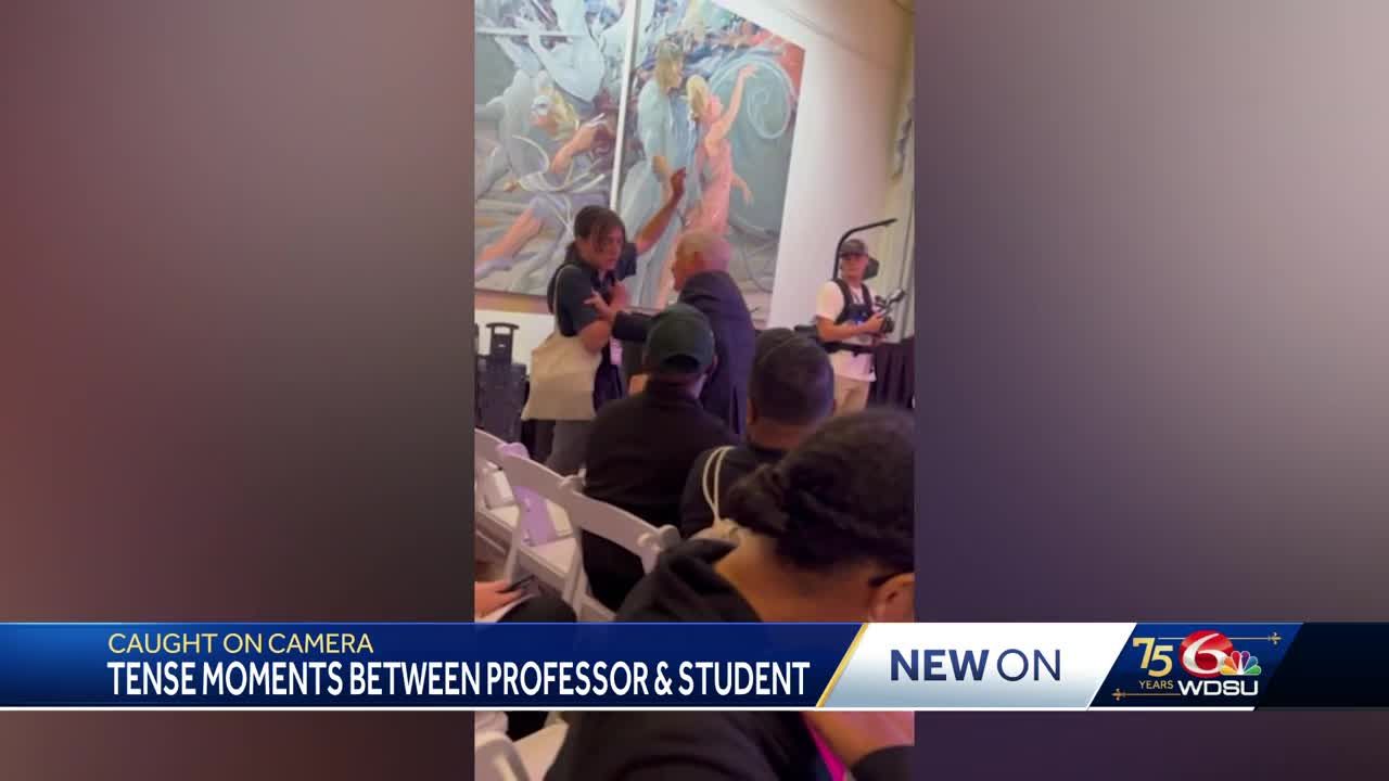 Tulane professor accused of pushing student protesting event