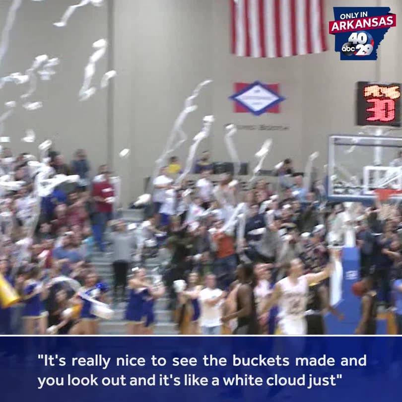 John Brown University Holds Their Annual Toilet Paper Game