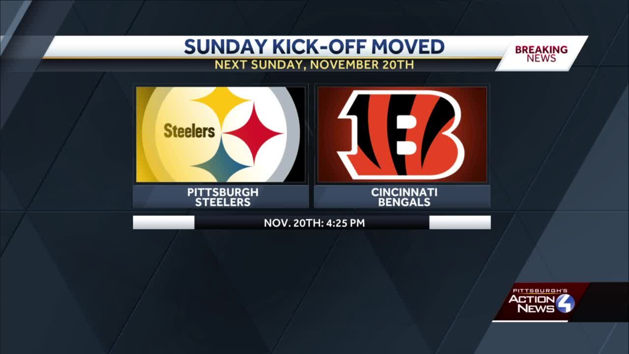 Steelers/Bengals Week 11 Game Flexed From Sunday Night To 4:25