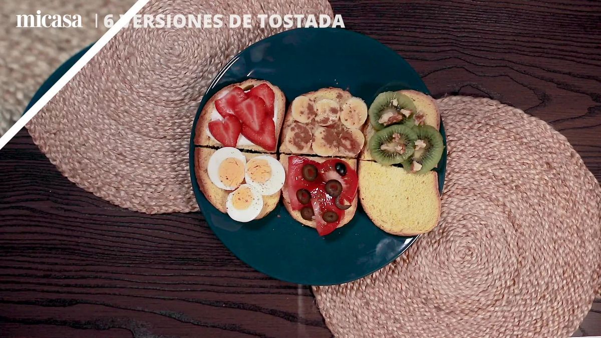 preview for 6 tostadas con ingredientes diferentes para un desayuno completo y saludable