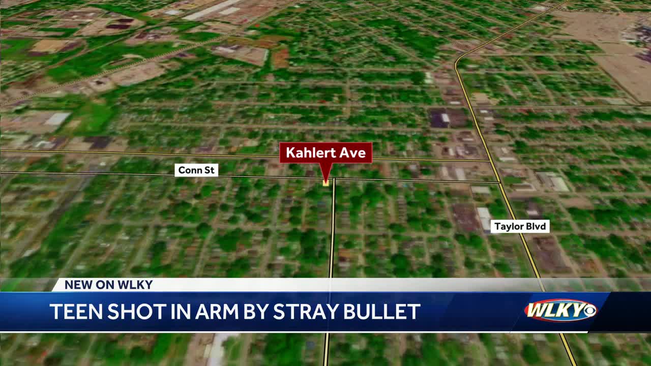 Teen shot in arm by stray bullet in Louisville's Jacobs neighborhood