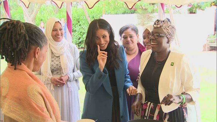 preview for Meghan shows off cooking skills to mum at cookbook launch