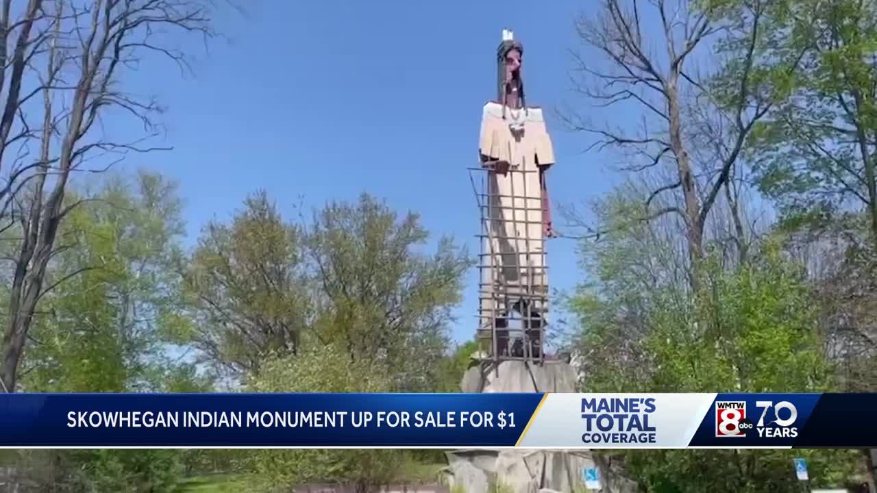 Skowhegan Indian sculpture up for sale at just $1