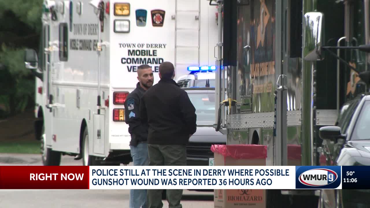 Police still at the scene in Derry where possible gunshot wound was reported 36 hours ago
