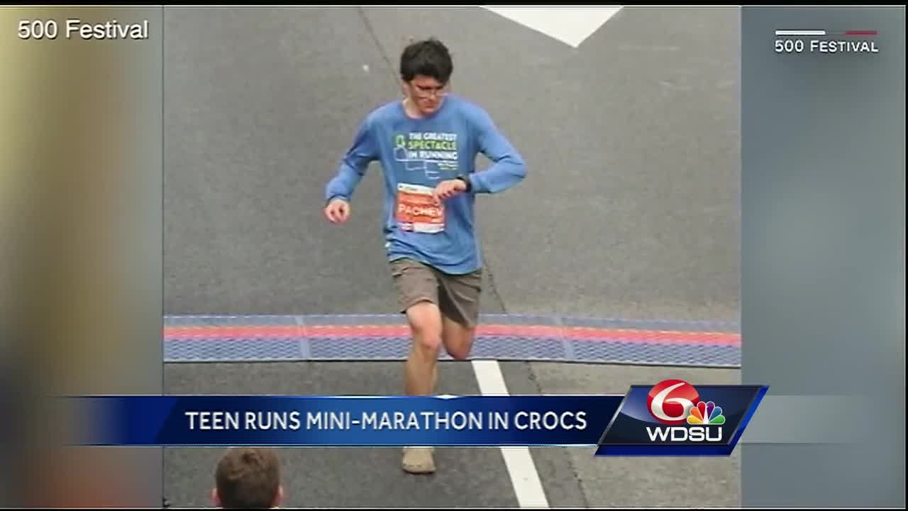 running in crocs