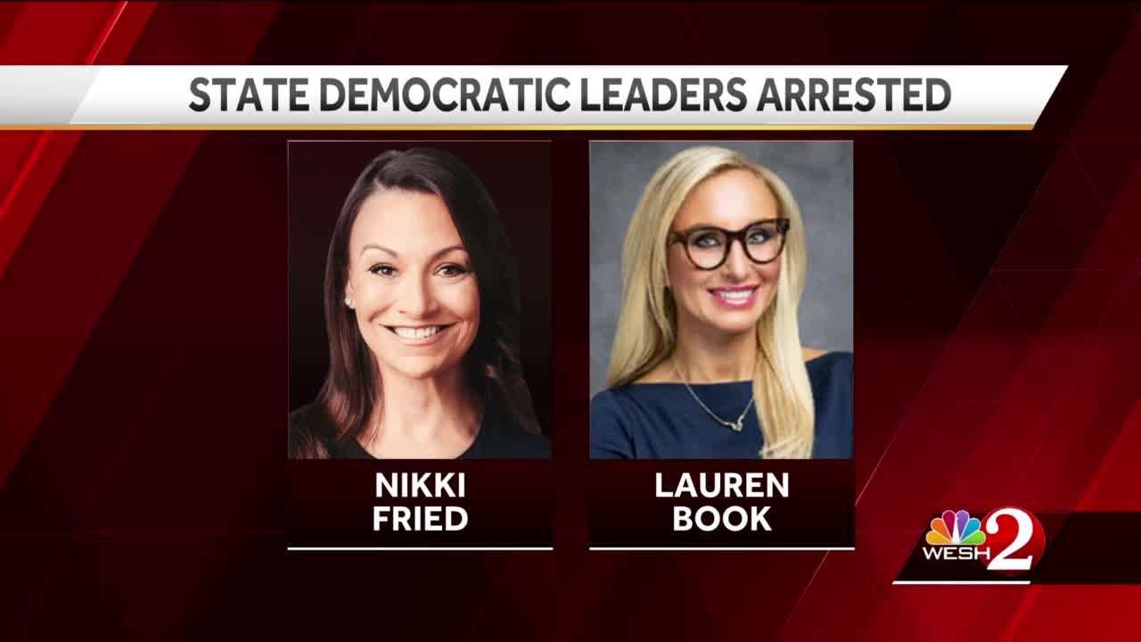 Florida Democratic Chair Nikki Fried, Sen. Lauren Book Arrested During ...