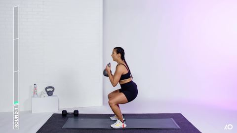preview for 20-Minute Lower Body Kettlebell Workout With Tatiana Lampa