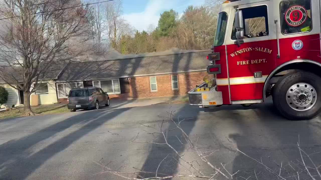 WSFD shares video of crews battling fire on Westmoreland Dr.