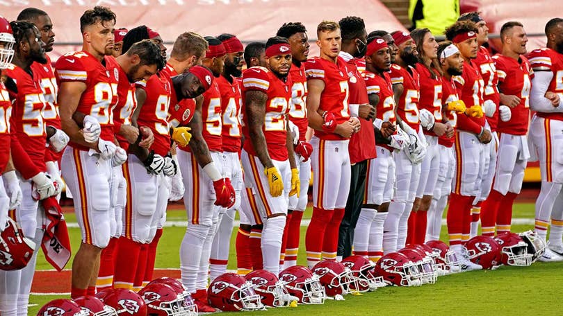 NFL Returns Social Justice Helmet Decals, End Zone Stencils