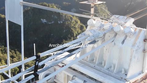 preview for Drone Footage of the Arecibo Observatory Collapse