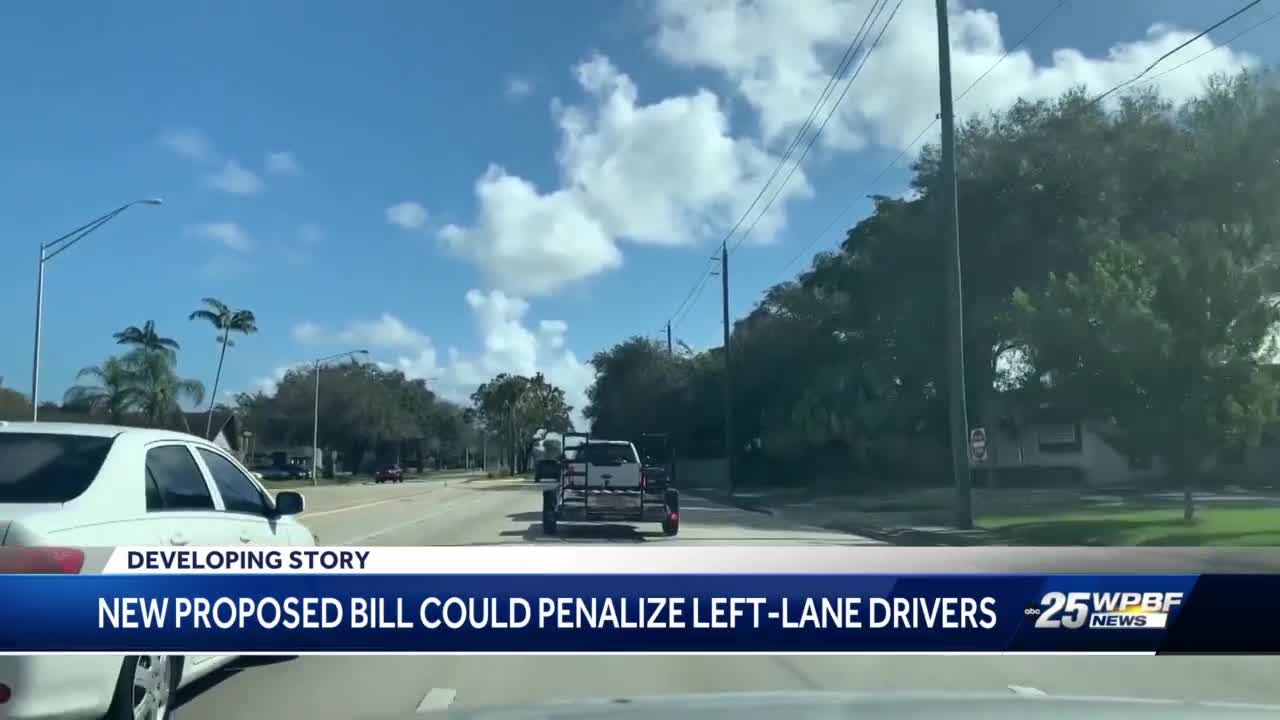 Proposed Florida bill would make it illegal to drive in left lane
